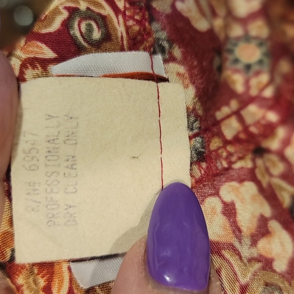 vintage Sequel Floral medallion Patterned blouson smocked waist dress 20w - Picture 4 of 7